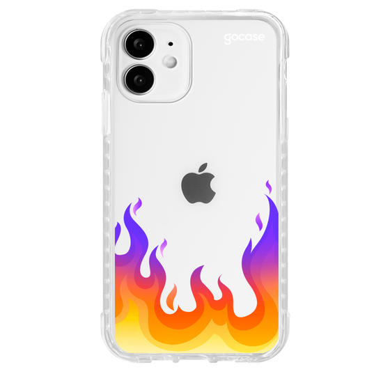 Capinha para celular Color Black - Fire Flames