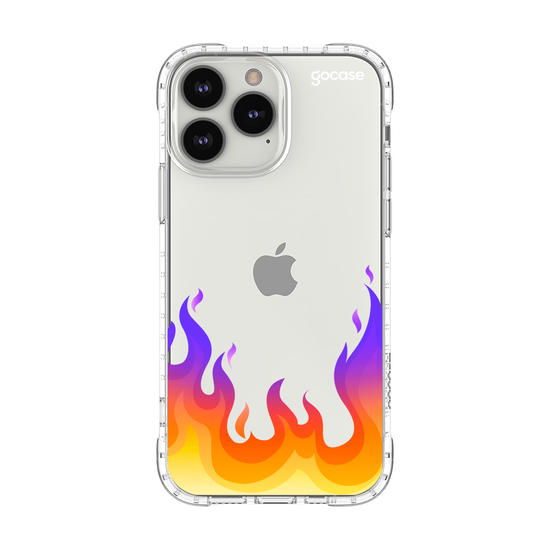 Capinha para celular Color Black - Fire Flames