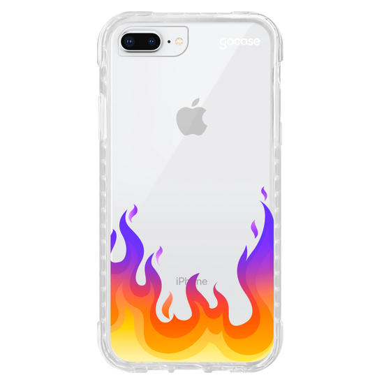 Capinha para celular Color Black - Fire Flames