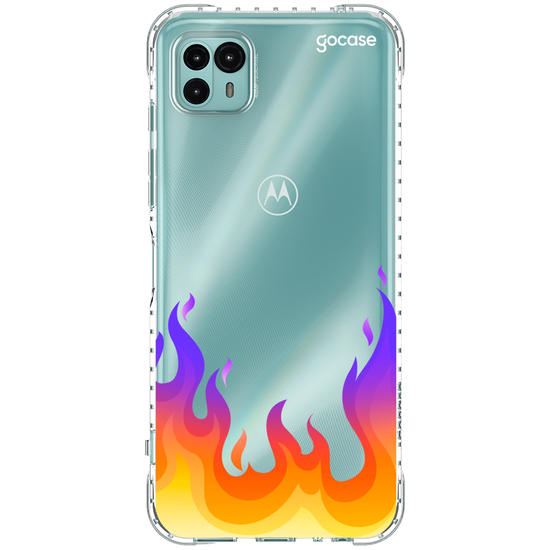 Capinha para celular Color Black - Fire Flames