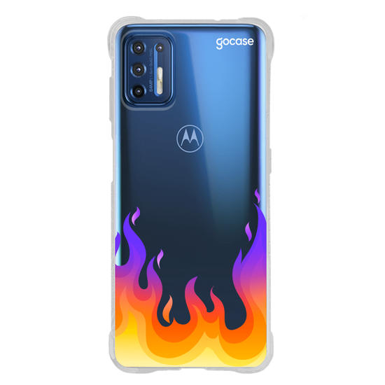 Capinha para celular Color Black - Fire Flames
