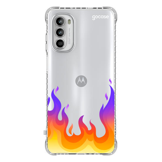 Capinha para celular Color Black - Fire Flames