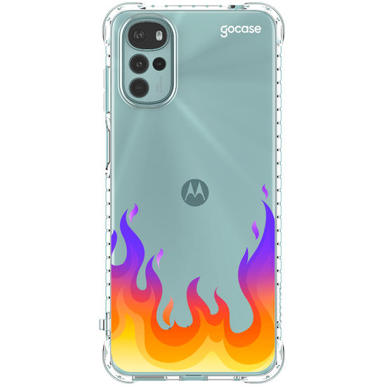 Capinha para celular Color Black - Fire Flames