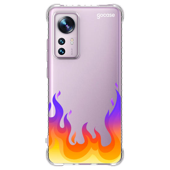 Capinha para celular Color Black - Fire Flames