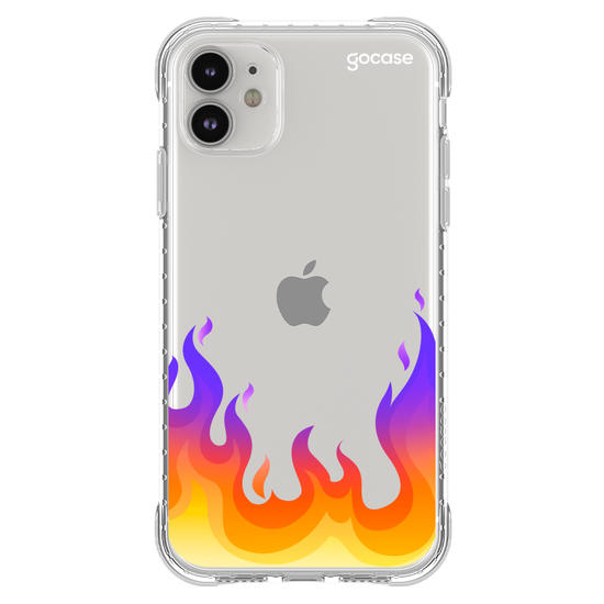Capinha para celular Color Black - Fire Flames