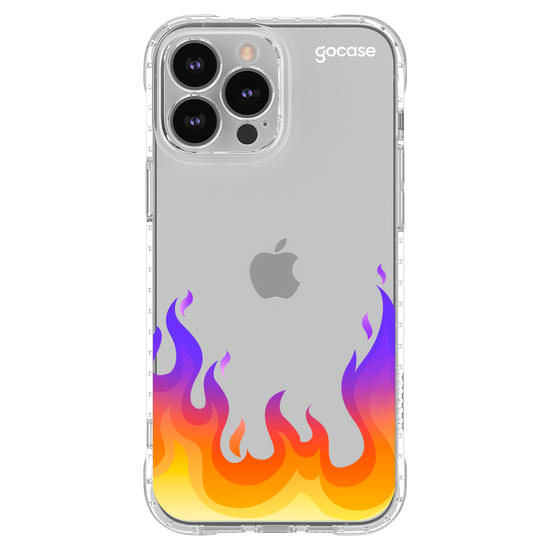 Capinha para celular Color Black - Fire Flames