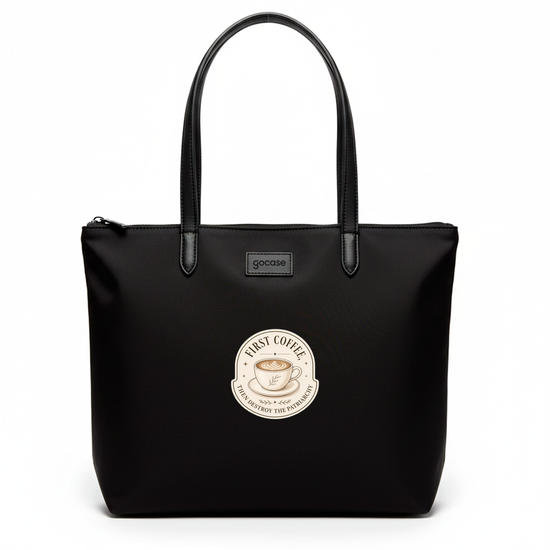 Tote Shopper -  First Coffee... Then Destroy the Patriarchy