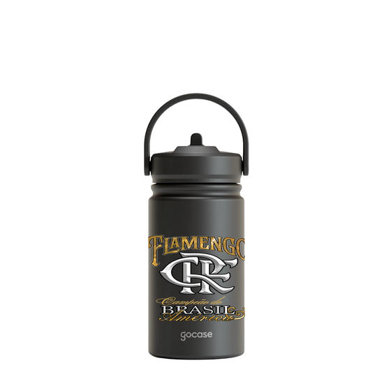 Garrafa Térmica Mini + Ebook - Flamengo - Campeao Brasil e América