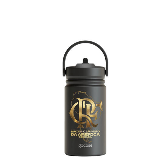 Garrafa Térmica Mini + Ebook - Flamengo - Campeão Dourado 2025