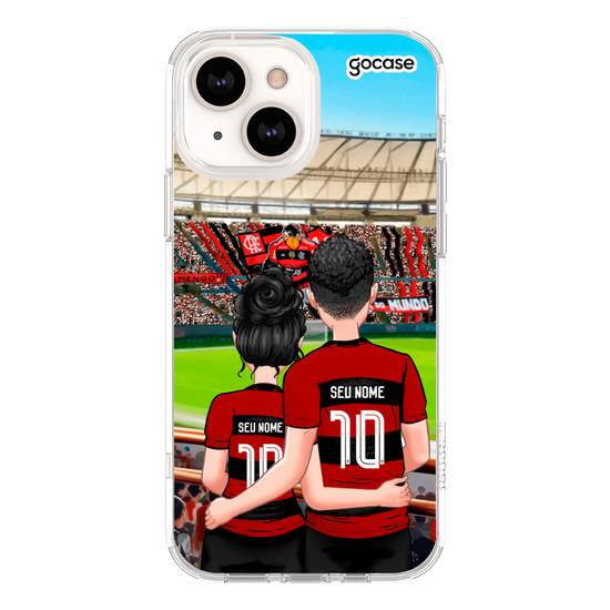 Capinha para celular Flamengo - Casal Rubro-Negro