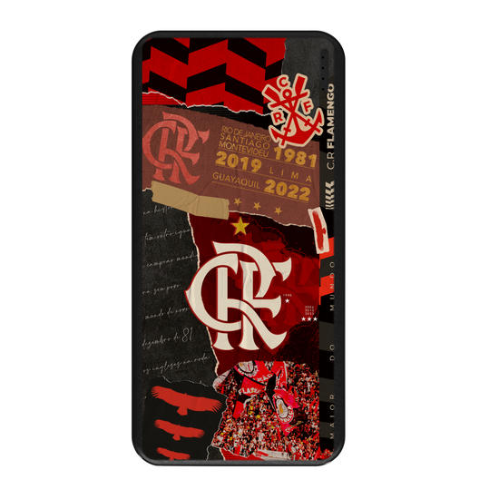 Carregador Portátil Fast Charge - Flamengo - Colagem