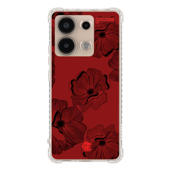 Capinha para celular Flamengo - Floral