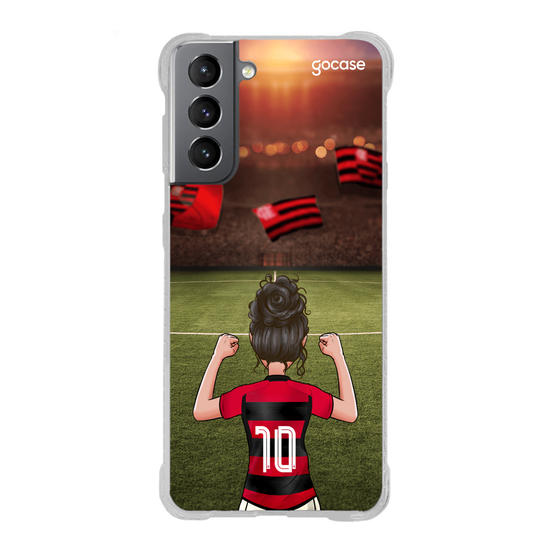 Capinha para celular Flamengo - Garota Rubro-Negra