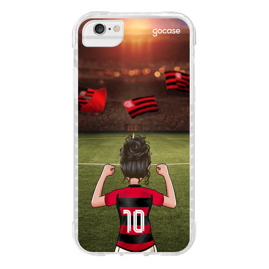 Capinha para celular Flamengo - Garota Rubro-Negra