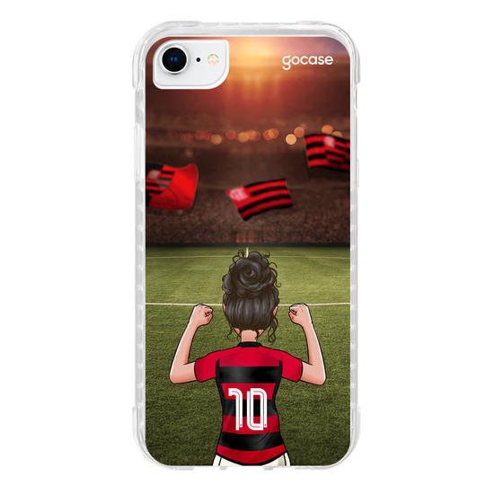 Capinha para celular Flamengo - Garota Rubro-Negra