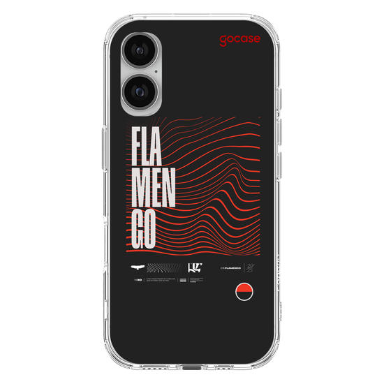 Capinha para celular  Flamengo - Lettering Waves 2025