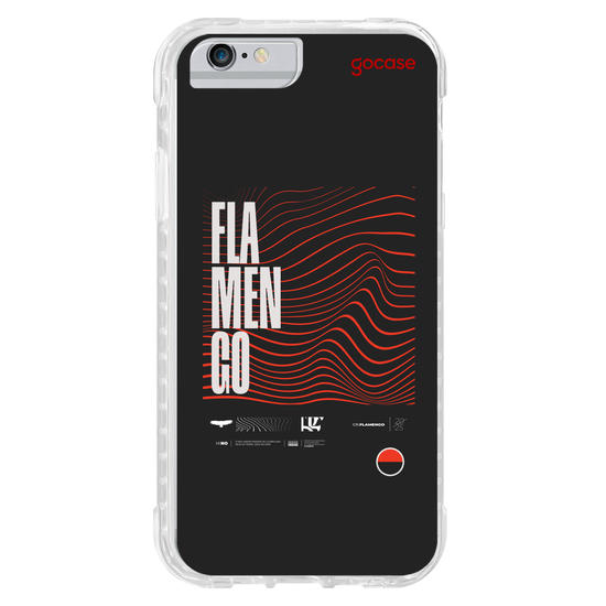 Capinha para celular  Flamengo - Lettering Waves 2025
