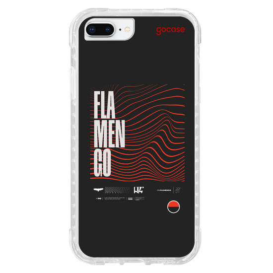 Capinha para celular  Flamengo - Lettering Waves 2025
