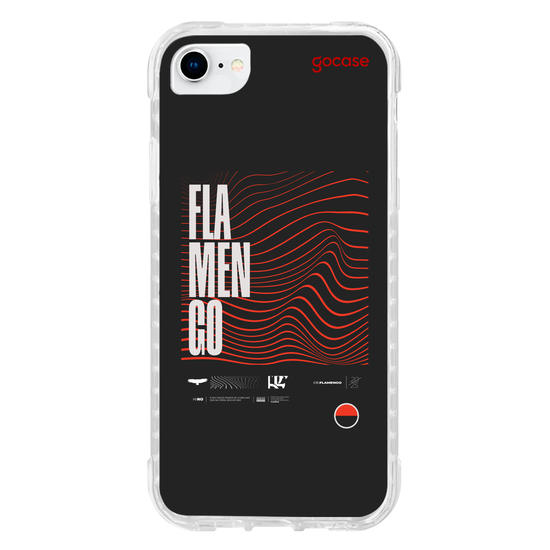 Capinha para celular  Flamengo - Lettering Waves 2025