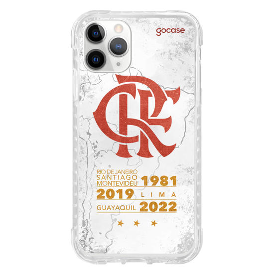 Capinha para celular Flamengo - Mapa Tricampeão