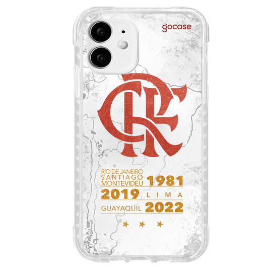 Capinha para celular Flamengo - Mapa Tricampeão