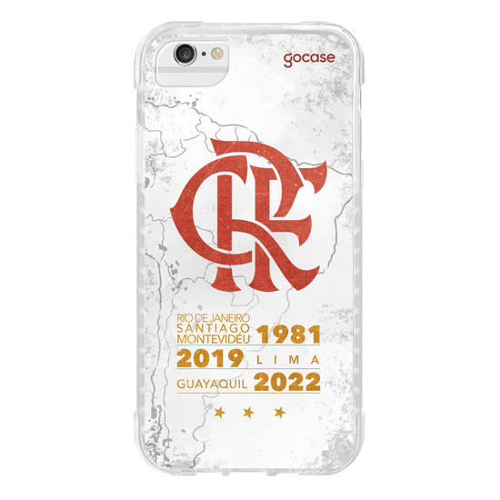 Capinha para celular Flamengo - Mapa Tricampeão