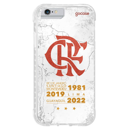 Capinha para celular Flamengo - Mapa Tricampeão