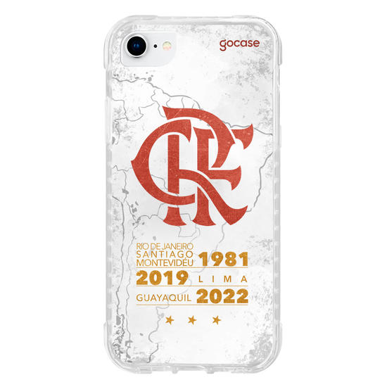 Capinha para celular Flamengo - Mapa Tricampeão