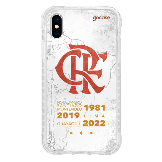 Capinha para celular Flamengo - Mapa Tricampeão