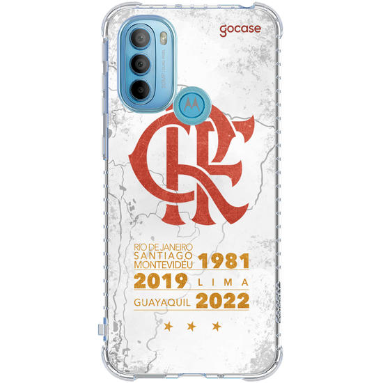 Capinha para celular Flamengo - Mapa Tricampeão