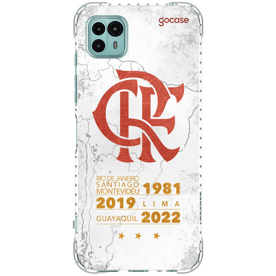 Capinha para celular Flamengo - Mapa Tricampeão