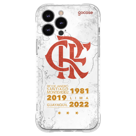 Capinha para celular Flamengo - Mapa Tricampeão