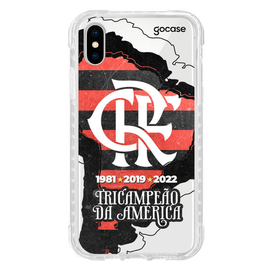 Capinha para celular Flamengo - Tricampeão da América Mapa