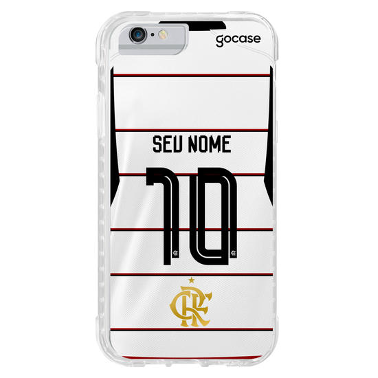 Capinha para celular Flamengo Uniforme 2 2023 Personalizado