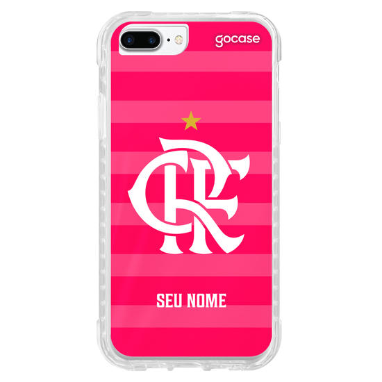 Capinha para celular Flamengo - Uniforme Outubro Rosa 2022 Escudo Capinha para celular Flamengo - Uniforme Outubro Rosa 2022 Escudo