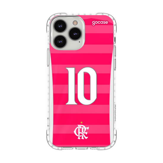 Capinha para celular Flamengo - Uniforme Outubro Rosa 2022 Personalizado