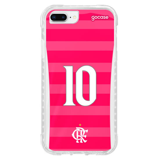 Capinha para celular Flamengo - Uniforme Outubro Rosa 2022 Personalizado
