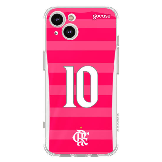 Capinha para celular Flamengo - Uniforme Outubro Rosa 2022 Personalizado