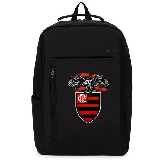 Mochila Executiva Slim - Flamengo - Urubu Hachuras