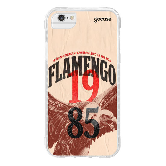 Capinha para celular  Flamengo - Vulture vintage - red
