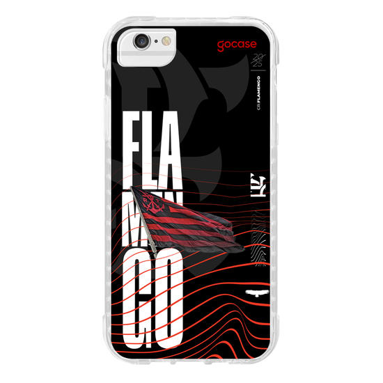 Capinha para celular  Flamengo - Waves and Flag 2025