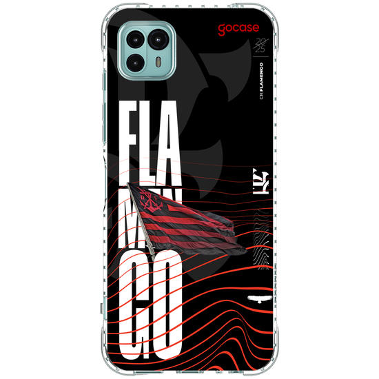 Capinha para celular  Flamengo - Waves and Flag 2025