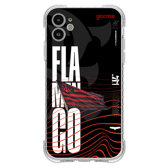 Capinha para celular  Flamengo - Waves and Flag 2025
