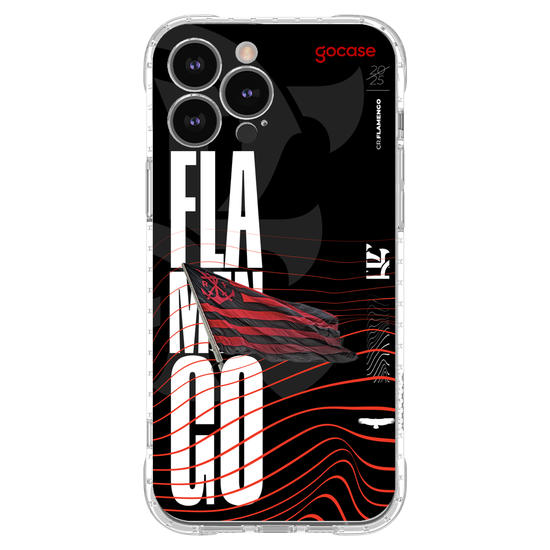 Capinha para celular  Flamengo - Waves and Flag 2025