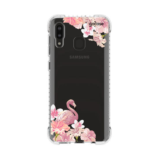 Capinha para celular Flamingos Inicial Rosa