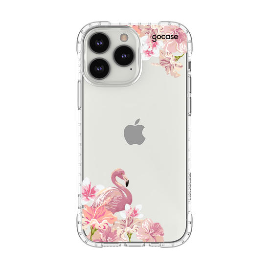 Capinha para celular Flamingos Inicial Rosa