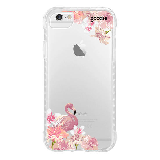Capinha para celular Flamingos Inicial Rosa