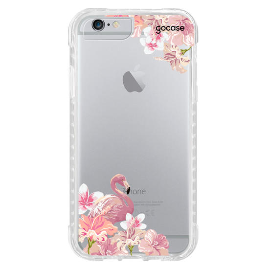 Capinha para celular Flamingos Inicial Rosa