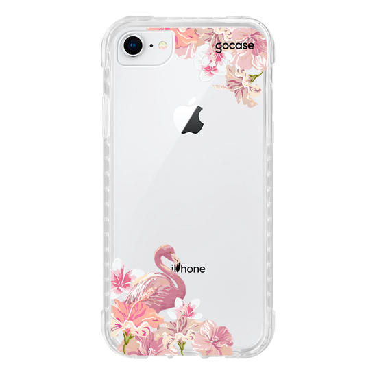 Capinha para celular Flamingos Inicial Rosa