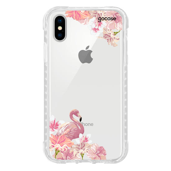 Capinha para celular Flamingos Inicial Rosa